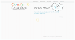 Desktop Screenshot of chrysisdaycare.com