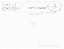 Tablet Screenshot of chrysisdaycare.com